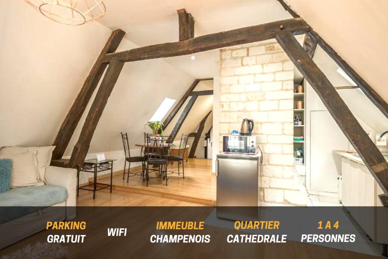 Quartier Cathedrale Centre, Wifi Et Parking - Zen Appart Troyes Zewnętrze zdjęcie